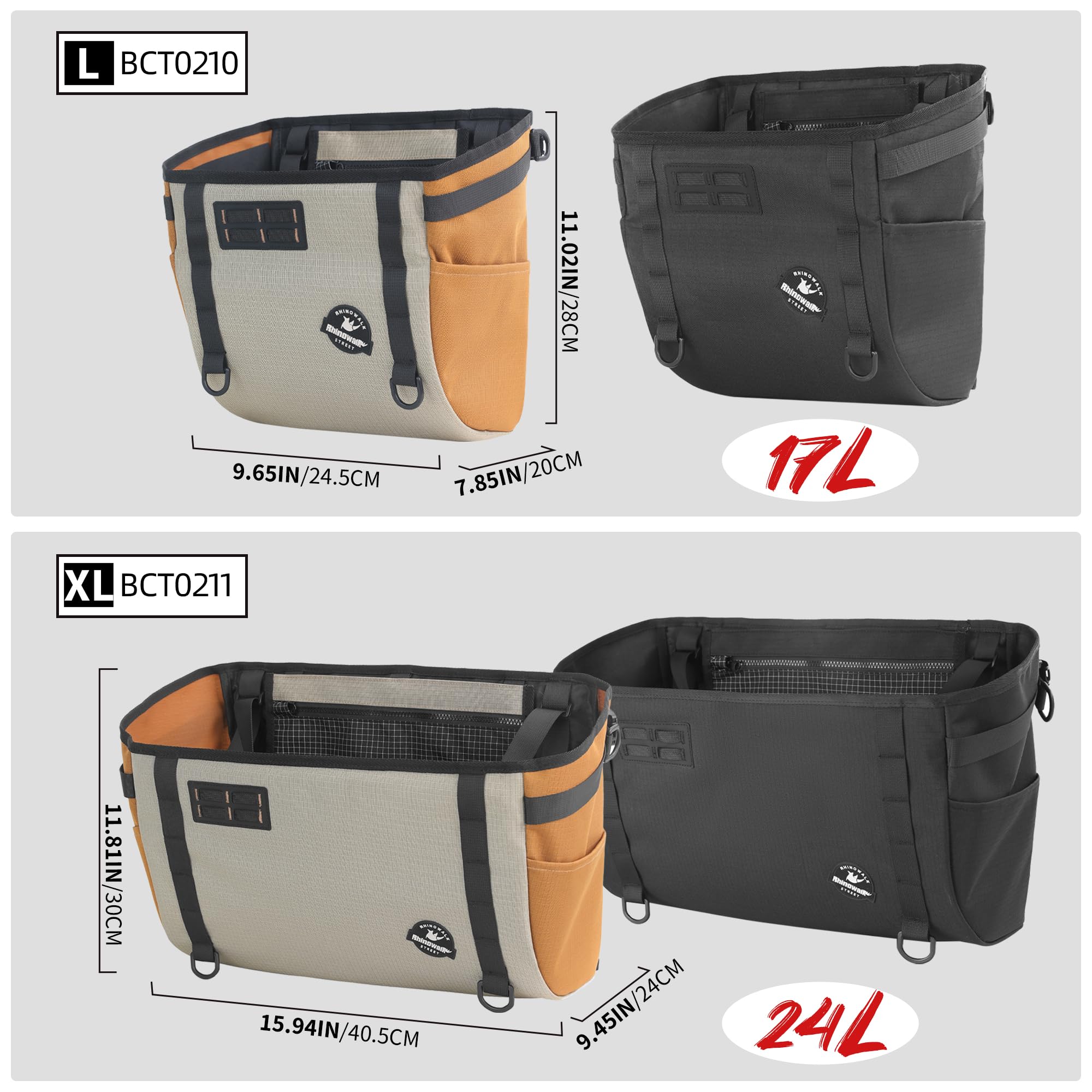 Amazon.com : Rhinowalk Bike Basket Bag for Brompton Folding Bike